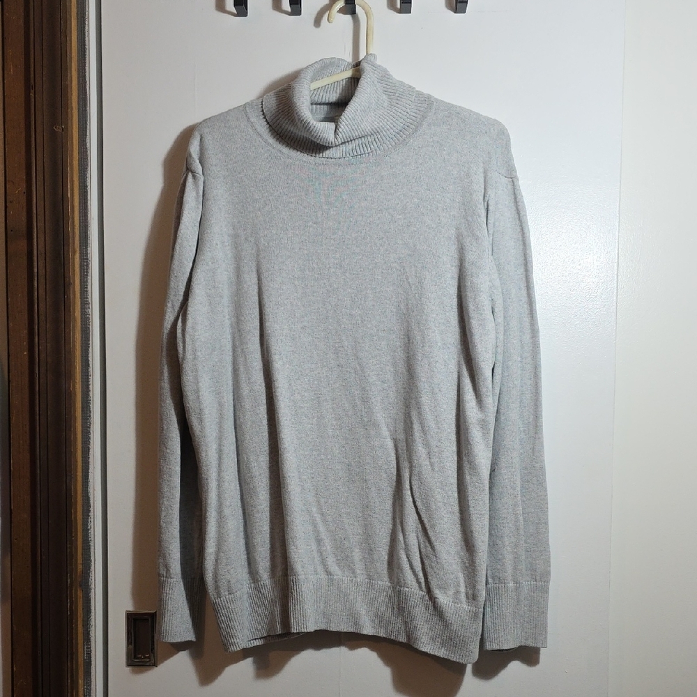 L.L. Bean Gray Turtleneck Sweater